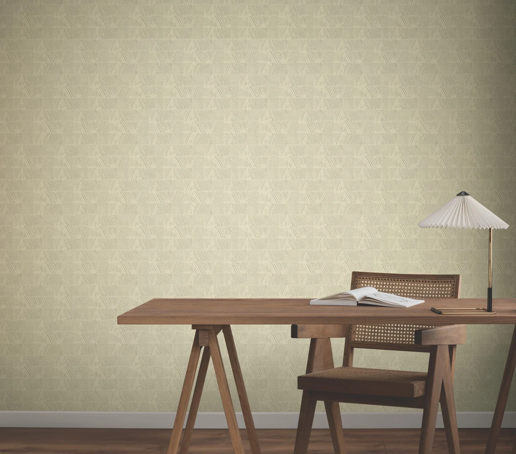York Wallcoverings Woodcut Beige Wallpaper - SKU GN2623