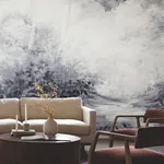 York Wallcoverings Woodland Black & White Wall Mural | Wallpaper Twins York Wallcoverings Woodland Black & White Wall Mural - SKU MF4808M
