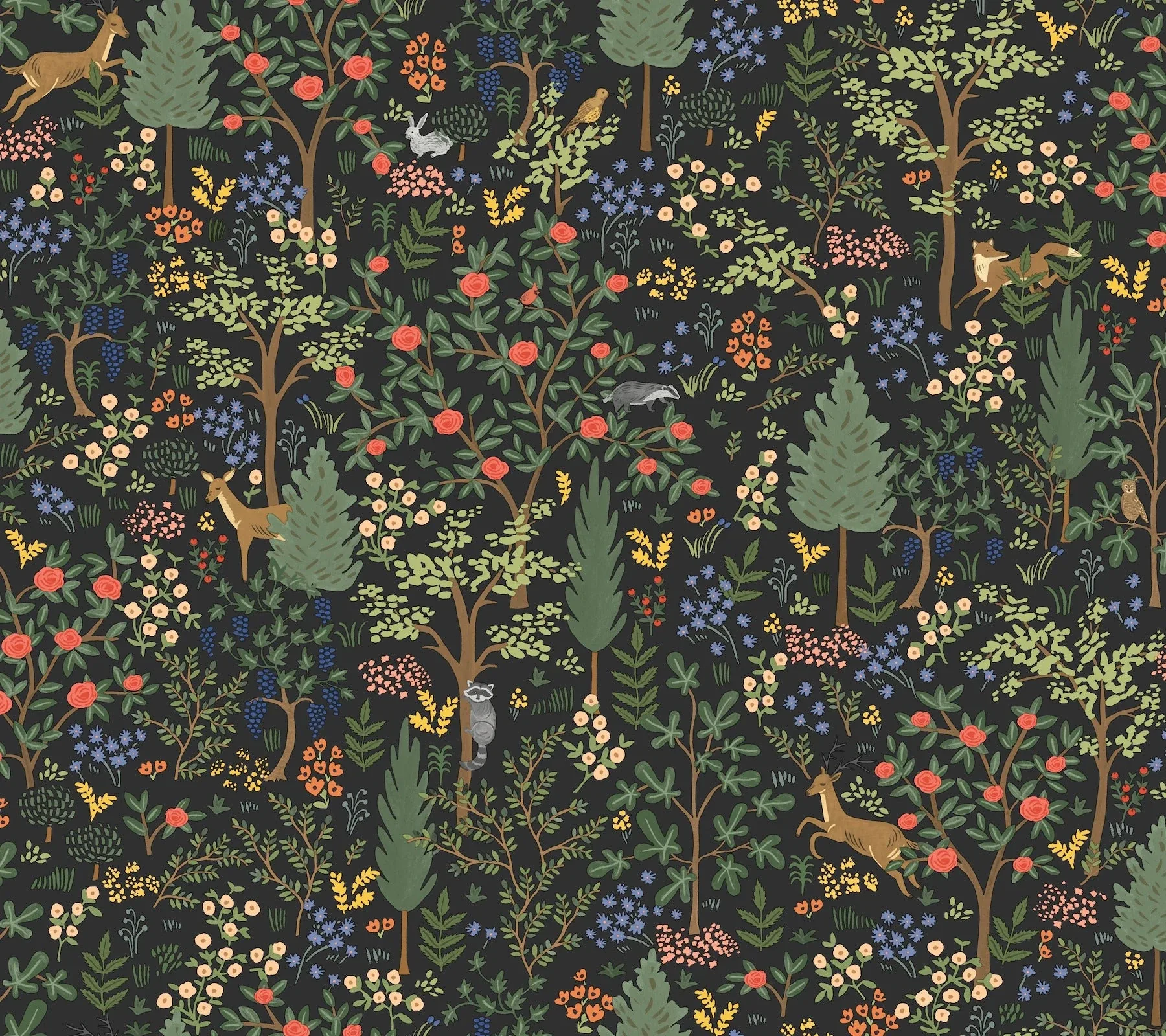 PSW1546RL | Woodland Black Peel & Stick Wallpaper