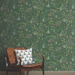 York Wallcoverings Woodland Emerald Peel & Stick Wallpaper - SKU PSW1548RL