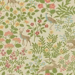 York Wallcoverings Woodland Floral Linen Peel & Stick Wallpaper - SKU PSW1436RL