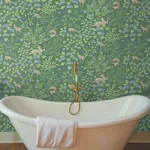 York Wallcoverings Woodland Floral Meadow Green Peel & Stick Wallpaper - SKU PSW1437RL
