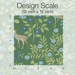 York Wallcoverings Woodland Floral Meadow Green Peel & Stick Wallpaper - SKU PSW1437RL