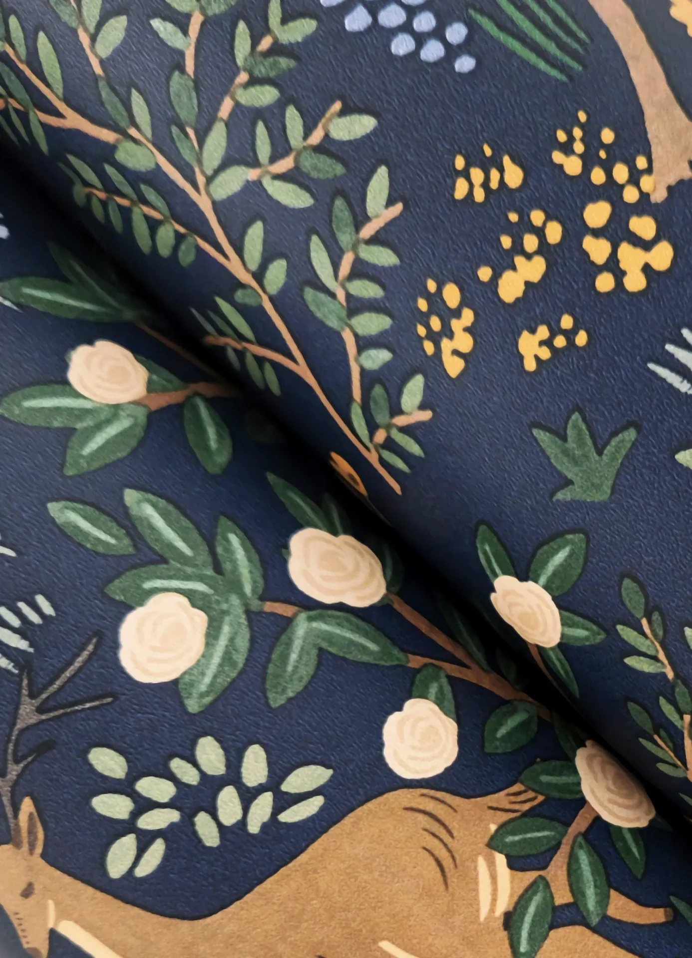 York Wallcoverings Woodland Navy Peel & Stick Wallpaper - SKU PSW1547RL
