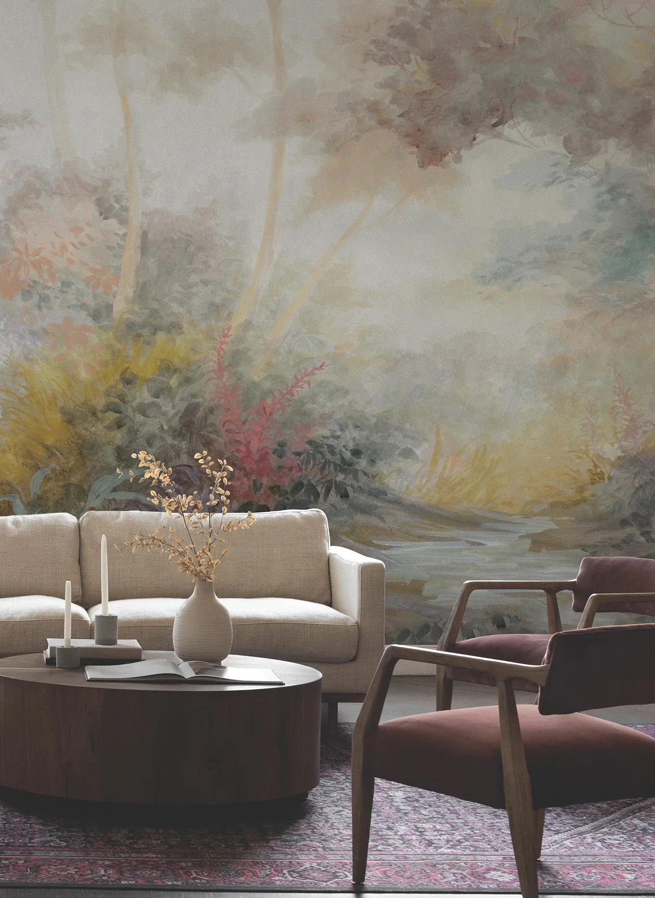 York Wallcoverings Woodlands Multicolor Wall Mural - SKU MF4809M