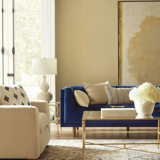 York Wallcoverings Woven Crosshatch White Wallpaper - SKU VG4425