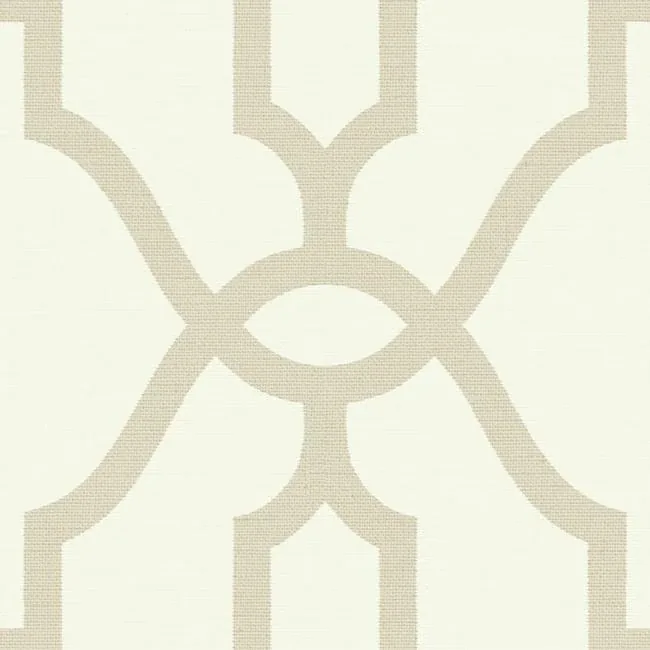York Wallcoverings Woven Trellis Beige Wallpaper - SKU ME1554