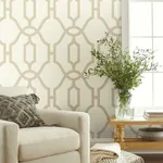 York Wallcoverings Woven Trellis Beige Wallpaper | Wallpaper Twins York Wallcoverings Woven Trellis Beige Wallpaper - SKU ME1554
