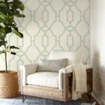 York Wallcoverings Woven Trellis Eggshell Wallpaper - SKU ME1553