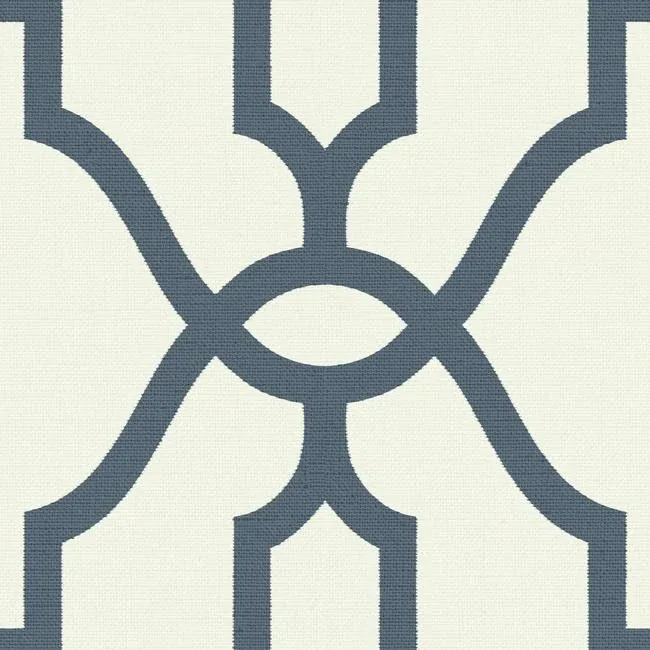 York Wallcoverings Woven Trellis Federal Blue Wallpaper - SKU ME1552