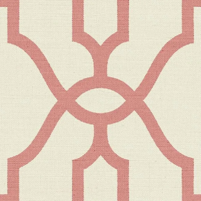 York Wallcoverings Woven Trellis Pompian Red Wallpaper - SKU ME1556