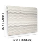 York Wallcoverings Zig Zag Beige Peel & Stick Wallpaper - SKU PSW1643RL