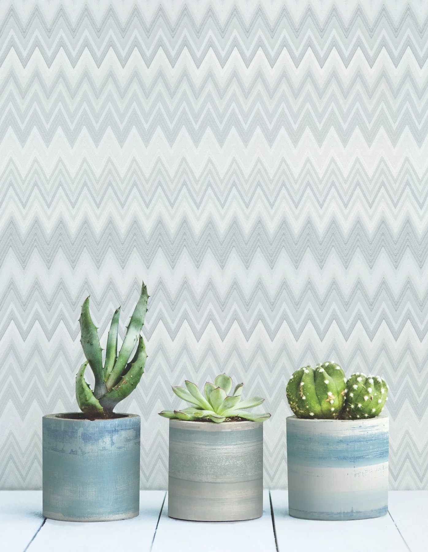 York Wallcoverings Zig Zag White Peel & Stick Wallpaper - SKU PSW1640RL
