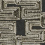 York Wallcoverings Zulu Thread Black & Gold Wallpaper | Wallpaper Twins York Wallcoverings Zulu Thread Black & Gold Wallpaper - SKU AG2032