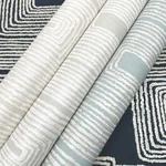York Wallcoverings Zulu Thread Black & Gold Wallpaper | Wallpaper Twins York Wallcoverings Zulu Thread Black & Gold Wallpaper - SKU AG2032