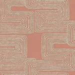 York Wallcoverings Zulu Thread Coral & Glint Wallpaper | Wallpaper Twins York Wallcoverings Zulu Thread Coral & Glint Wallpaper - SKU AG2031