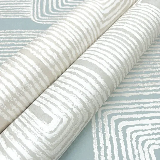 York Wallcoverings Zulu Thread Dove & Pearl Wallpaper - SKU AG2035