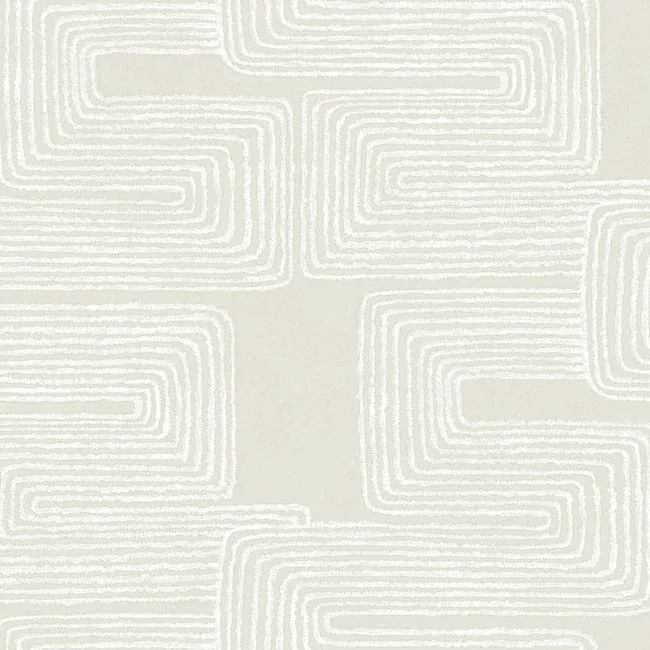 York Wallcoverings Zulu Thread Neutral & Pearl Wallpaper - SKU AG2036