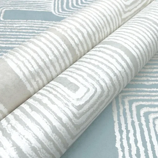 York Wallcoverings Zulu Thread Neutral & Pearl Wallpaper | Wallpaper Twins York Wallcoverings Zulu Thread Neutral & Pearl Wallpaper - SKU AG2036