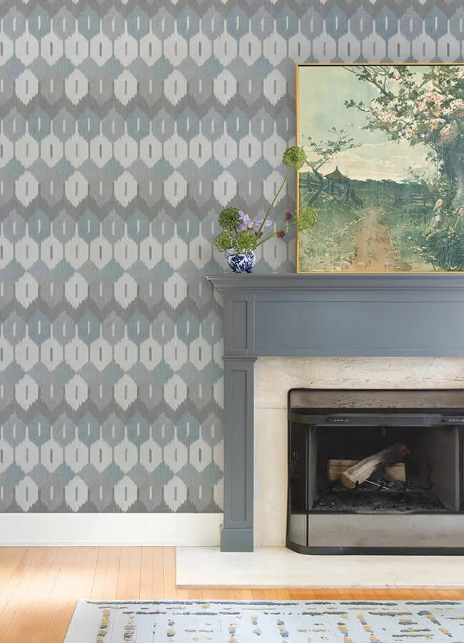 A-Street Prints Abilene - Denim Wallpaper | Buy Online A-Street Prints Abilene wallpaper, color Denim, SKU 4147-27407