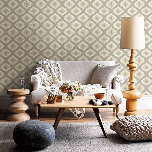 A-Street Prints Abra wallpaper, color Taupe, SKU 2697-78015