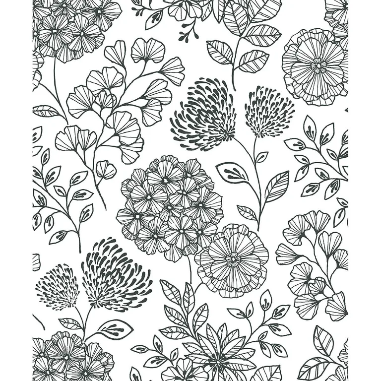 A-Street Prints Ada wallpaper, color Black, SKU 2975-26203
