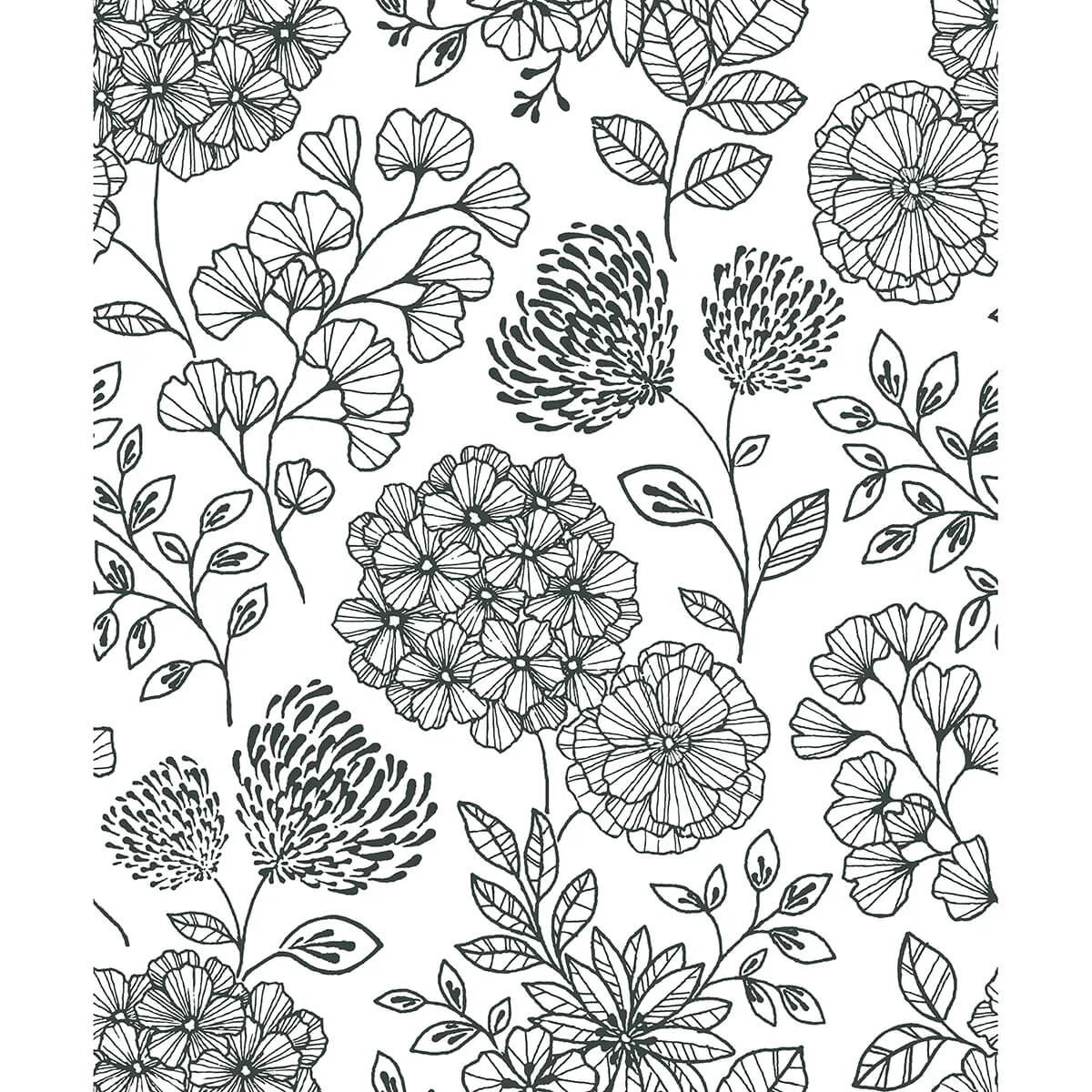 A-Street Prints Ada wallpaper, color Black, SKU 2975-26203