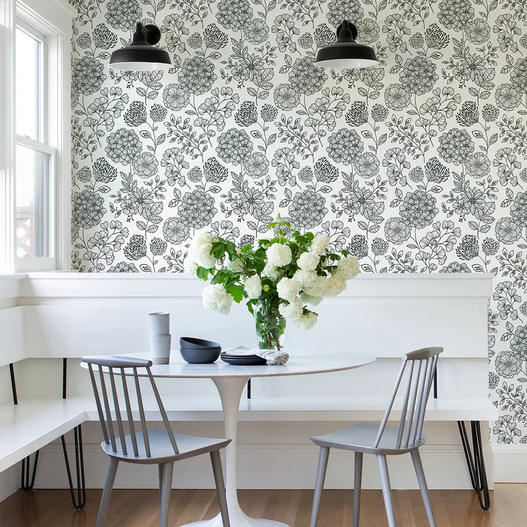 A-Street Prints Ada wallpaper, color Black, SKU 2975-26203