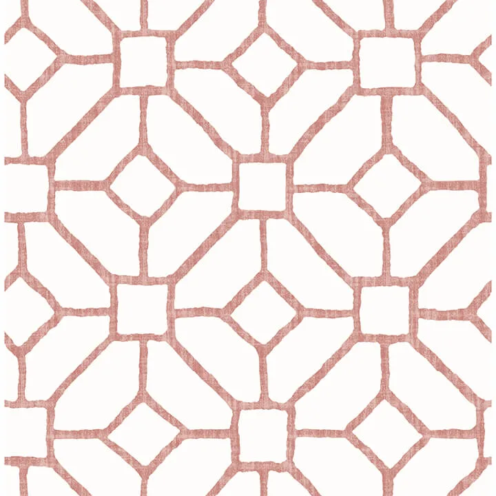 A-Street Prints Addis wallpaper, color Coral, SKU 4120-26830