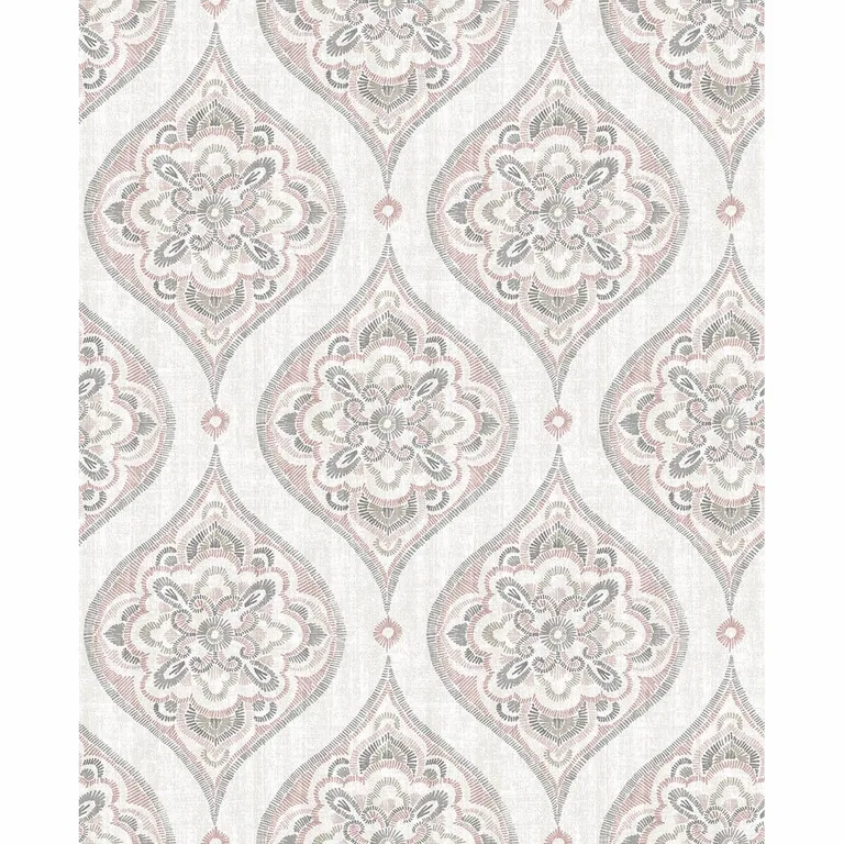 A-Street Prints Adele wallpaper, color Rose, SKU 2821-25147