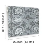 A-Street Prints African Marigold wallpaper, color Dark Blue, SKU 4171-82074
