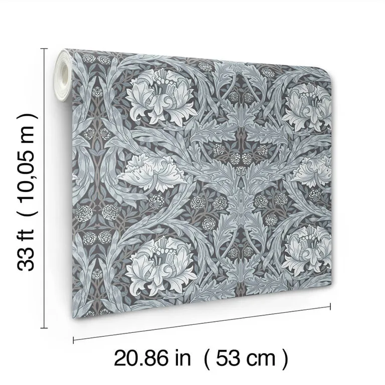 A-Street Prints African Marigold wallpaper, color Dark Blue, SKU 4171-82074