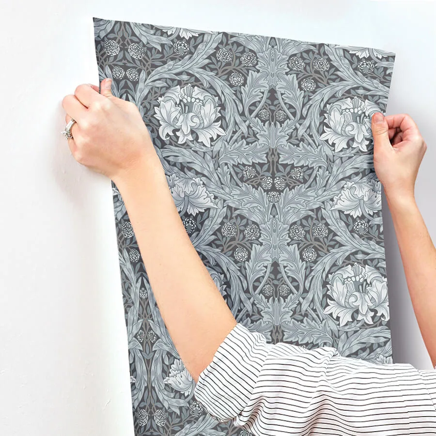 A-Street Prints African Marigold wallpaper, color Dark Blue, SKU 4171-82074