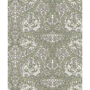 A-Street Prints African Marigold wallpaper, color Green, SKU 4153-82023