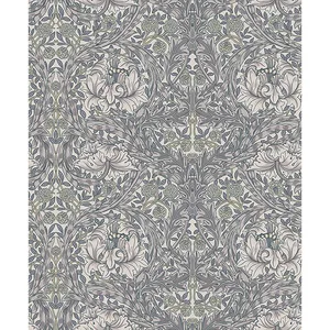 A-Street Prints African Marigold wallpaper, color Grey, SKU 4153-82025