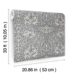A-Street Prints African Marigold - Grey Wallpaper | Buy Online A-Street Prints African Marigold wallpaper, color Grey, SKU 4153-82025