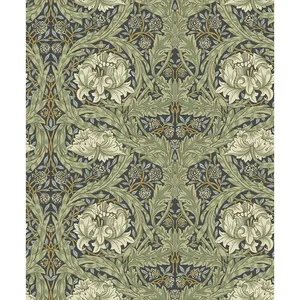 A-Street Prints African Marigold wallpaper, color Sea Green, SKU 4171-82075