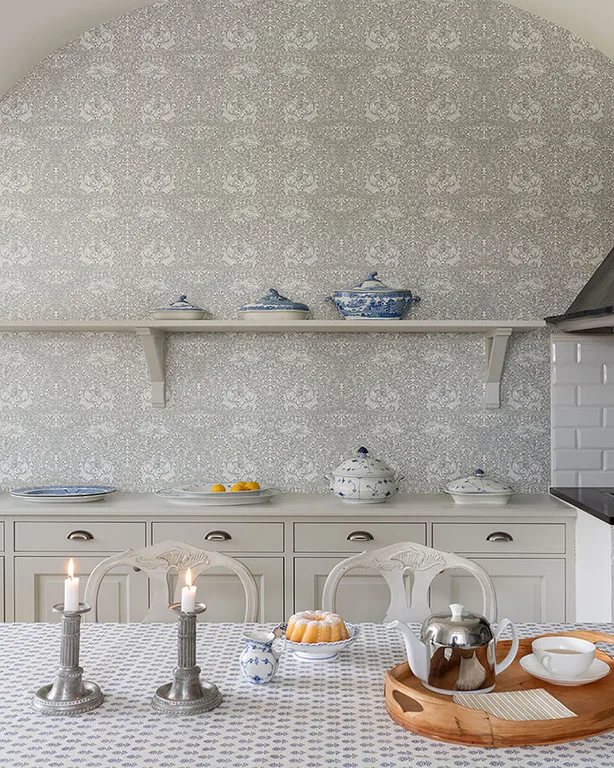 A-Street Prints African Marigold wallpaper, color White, SKU 4153-82022