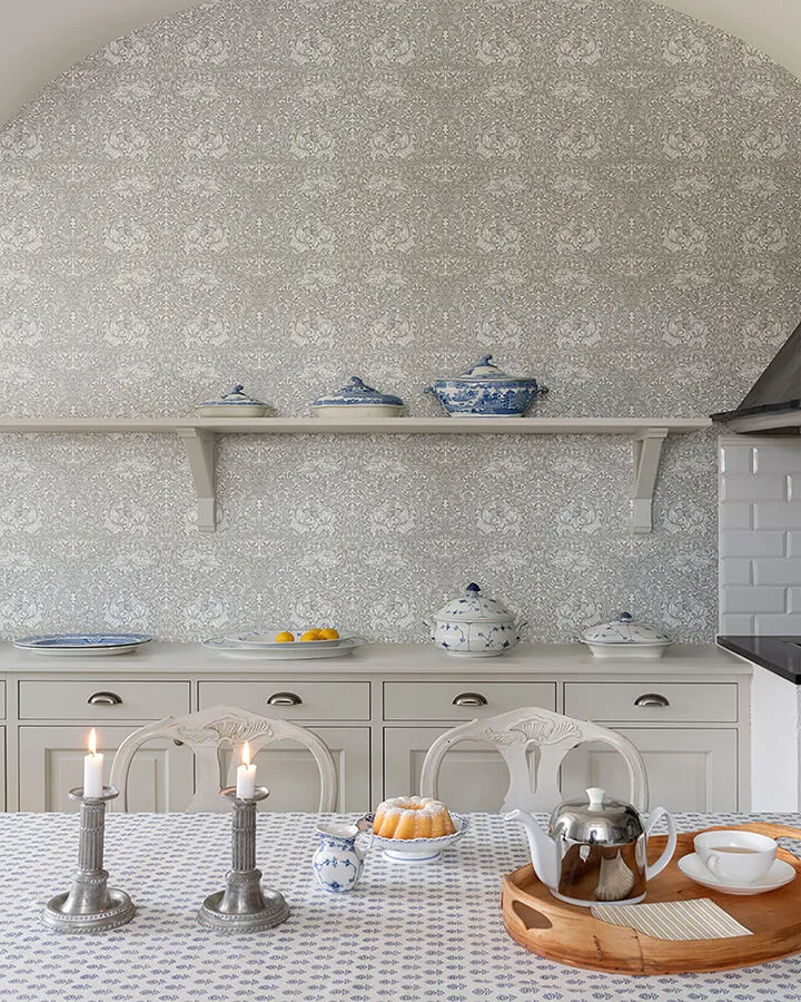 A-Street Prints African Marigold wallpaper, color White, SKU 4153-82022