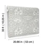 A-Street Prints African Marigold - White Wallpaper | Buy Online A-Street Prints African Marigold wallpaper, color White, SKU 4153-82022