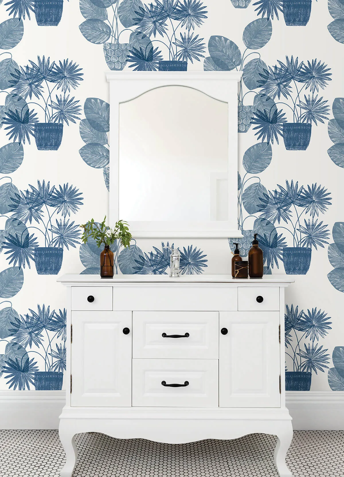 A-Street Prints Aida wallpaper, color Blue, SKU 4014-87559