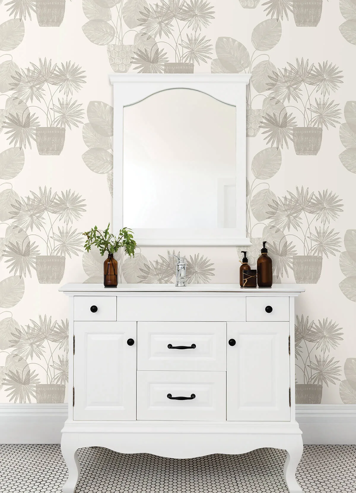 A-Street Prints Aida wallpaper, color Light Grey, SKU 4014-87555