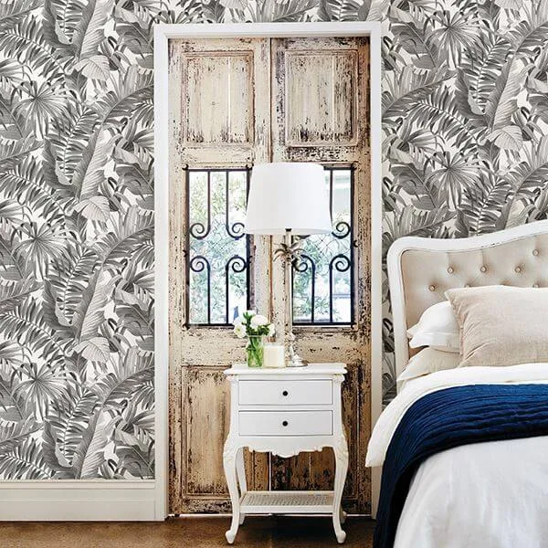 A-Street Prints Alfresco wallpaper, color Black, SKU 2744-24134