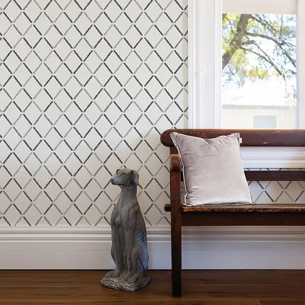 A-Street Prints Allotrope wallpaper, color Charcoal, SKU 2902-25534