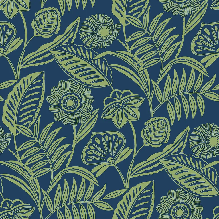 A-Street Prints Alma wallpaper, color Blue, SKU 2969-87527