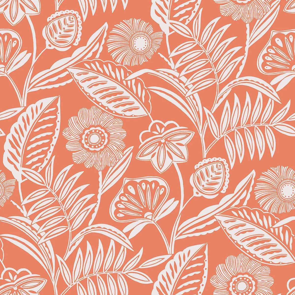 A-Street Prints Alma wallpaper, color Coral, SKU 2969-87528