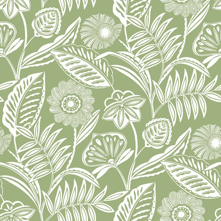 A-Street Prints Alma wallpaper, color Green, SKU 2969-87530