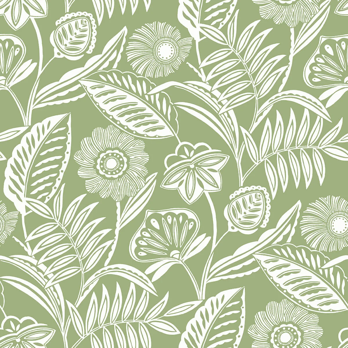 A-Street Prints Alma wallpaper, color Green, SKU 2969-87530