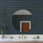 A-Street Prints Alma wallpaper, color Navy, SKU 4201-48033