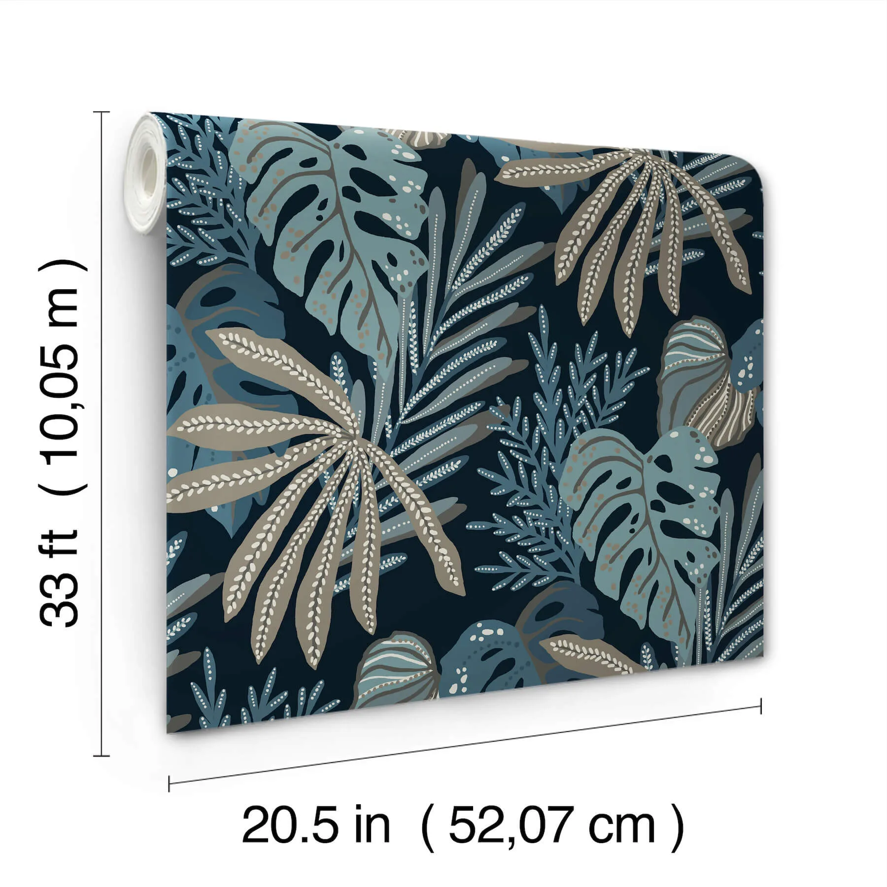 A-Street Prints Alocasia - Blue Wallpaper | Buy Online A-Street Prints Alocasia wallpaper, color Blue, SKU 4177-27735